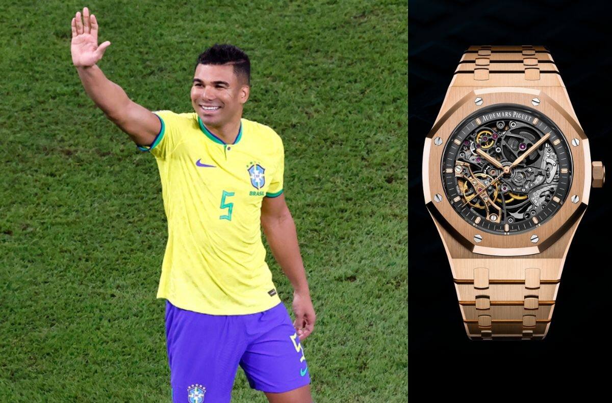 ¿Cuánto cuesta el lujoso reloj de Casemiro? Lo usó en su última conferencia de prensa en Qatar 2022