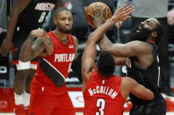 NBA: Portland Trail Blazers derrotó a Houston Rockets en un reñido partido