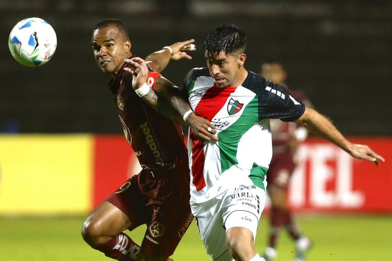 Los árabes en su debut por Copa Sudamericana. Foto: Palestino