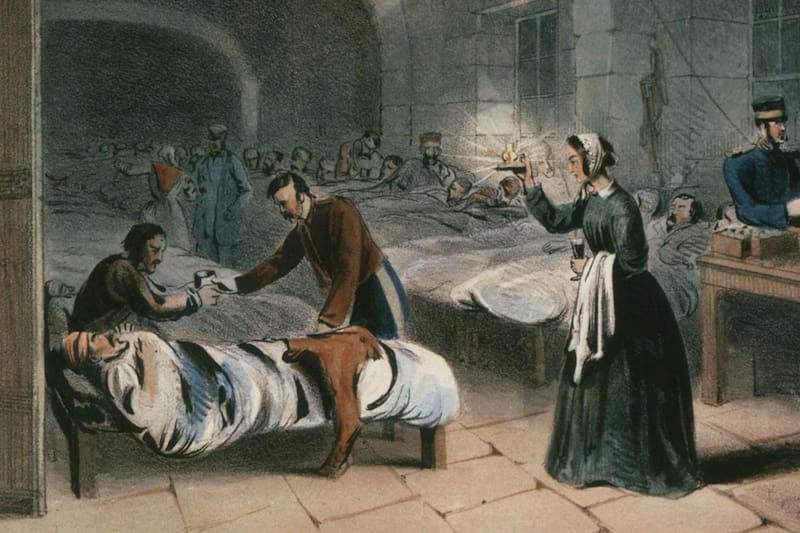 La enfermera también era conocida como la dama de la lámpara, que pasaba noches enteras en vela cuidando y acompañando a los pacientes que tenía bajo su alero. Créditos: RTVE.