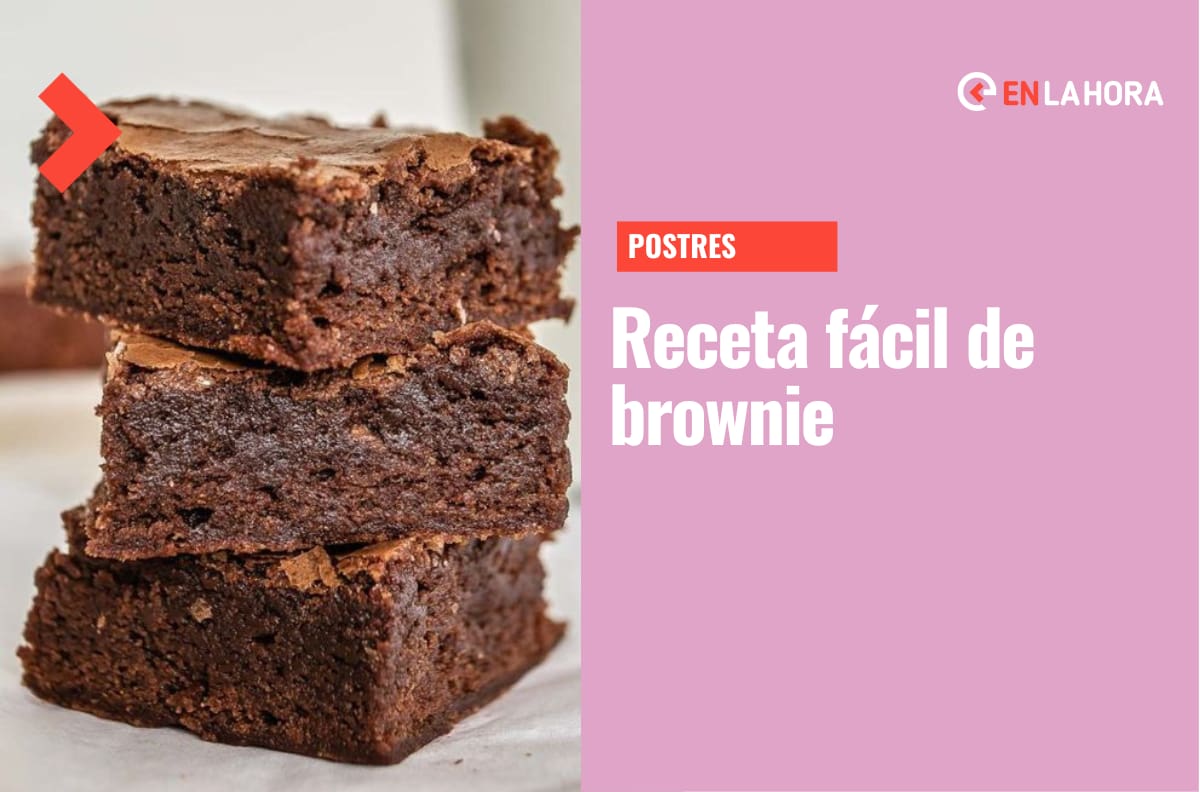 Receta brownie de chocolate fácil: Revisa el paso a paso de esta deliciosa preparación y qué ingredientes necesitas
