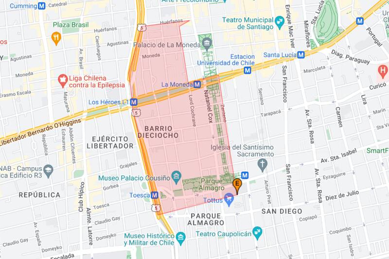 Este es el perímetro que se verá afectado según Aguas Andinas.