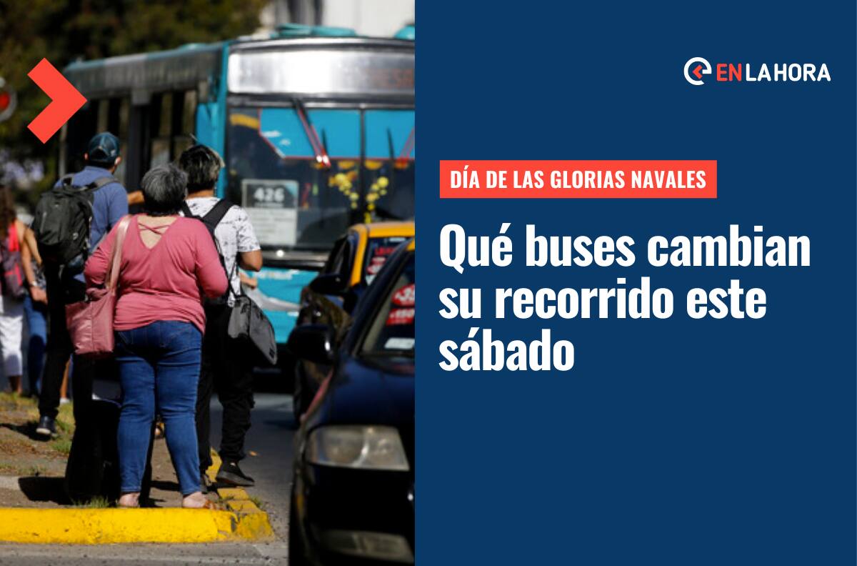 Conmemoración 21 de mayo: Conoce qué recorridos de micros sufrirán cambios este sábado en la Región Metropolitana