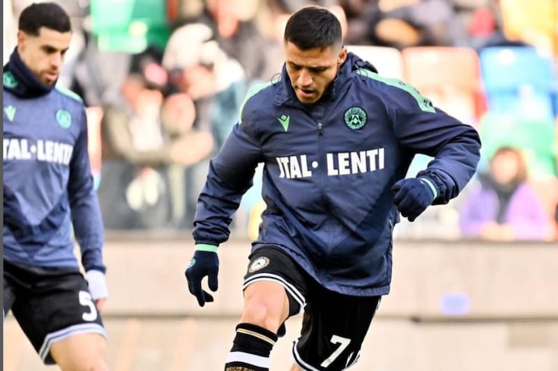 El delantero chileno tendrá una nueva oportunidad de jugar cuando el Udinese reciba al Empoli.