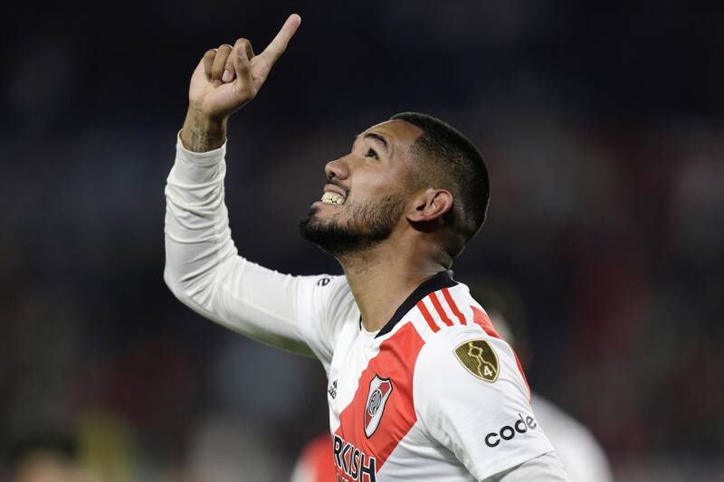 El jugador de River Plate, Davíd Martínez.