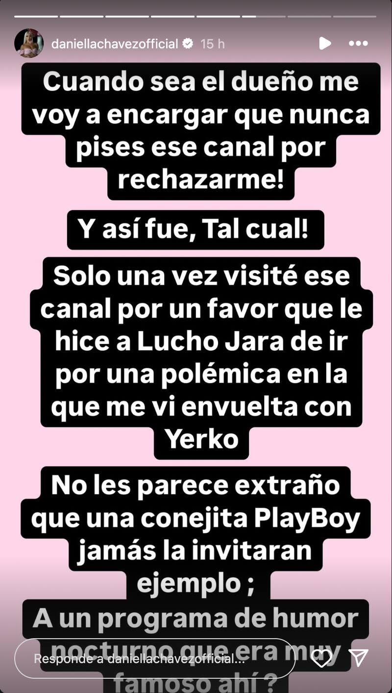 Daniella Chávez en Instagram.