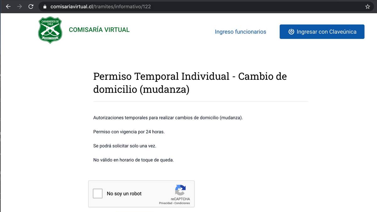Gobierno anuncia nuevo salvoconducto para cambios de casa