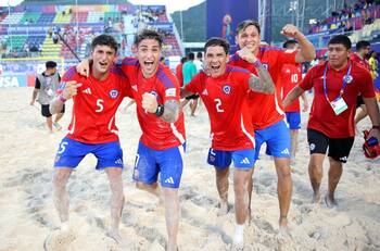 VIDEO | Locura total en la arena: así festejó la Selección Chilena el histórico triunfo sobre Tahiti
