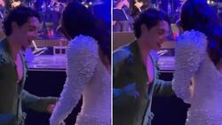 Lo dejaron todo: captan a Emilia Dides y Jorge López bailando animadamente en el show de Marc Anthony