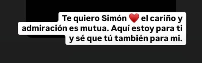 El intérprete reaccionó al apoyo de su colega. Créditos: Instagram