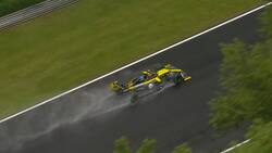 Esteban Ocon de Reanult sufrió con la lluvia en las prácticas libres del GP de Hungría