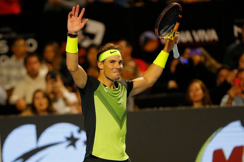 Rafael Nadal en su última visita a Chile. Agencia Aton