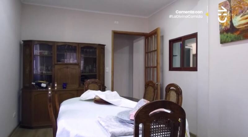 El comedor de su casa. Créditos: CHV.