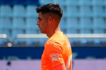Gonzalo Collao feliz tras su debut en Extremadura: "Tengo que seguir así para ir a la Roja"