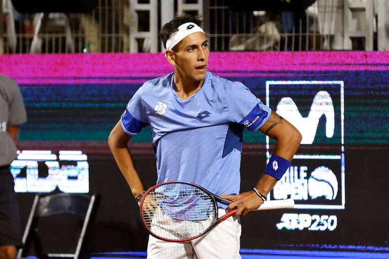 El tenista chileno se enfrenta a Jaume Munar en el ATP 250 de Santiago.
Felipe Zanca/Photosport