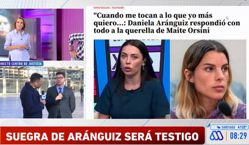 Abogado de Maite Orsini habla de la querella contra Daniela Aránguiz.