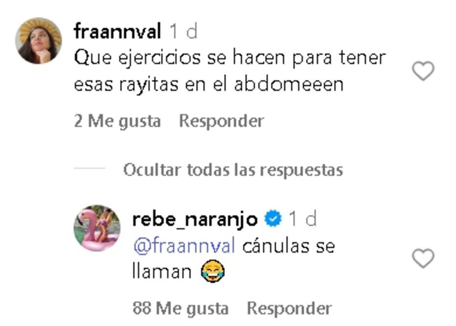 El comentario que sacó risas en sus seguidores.