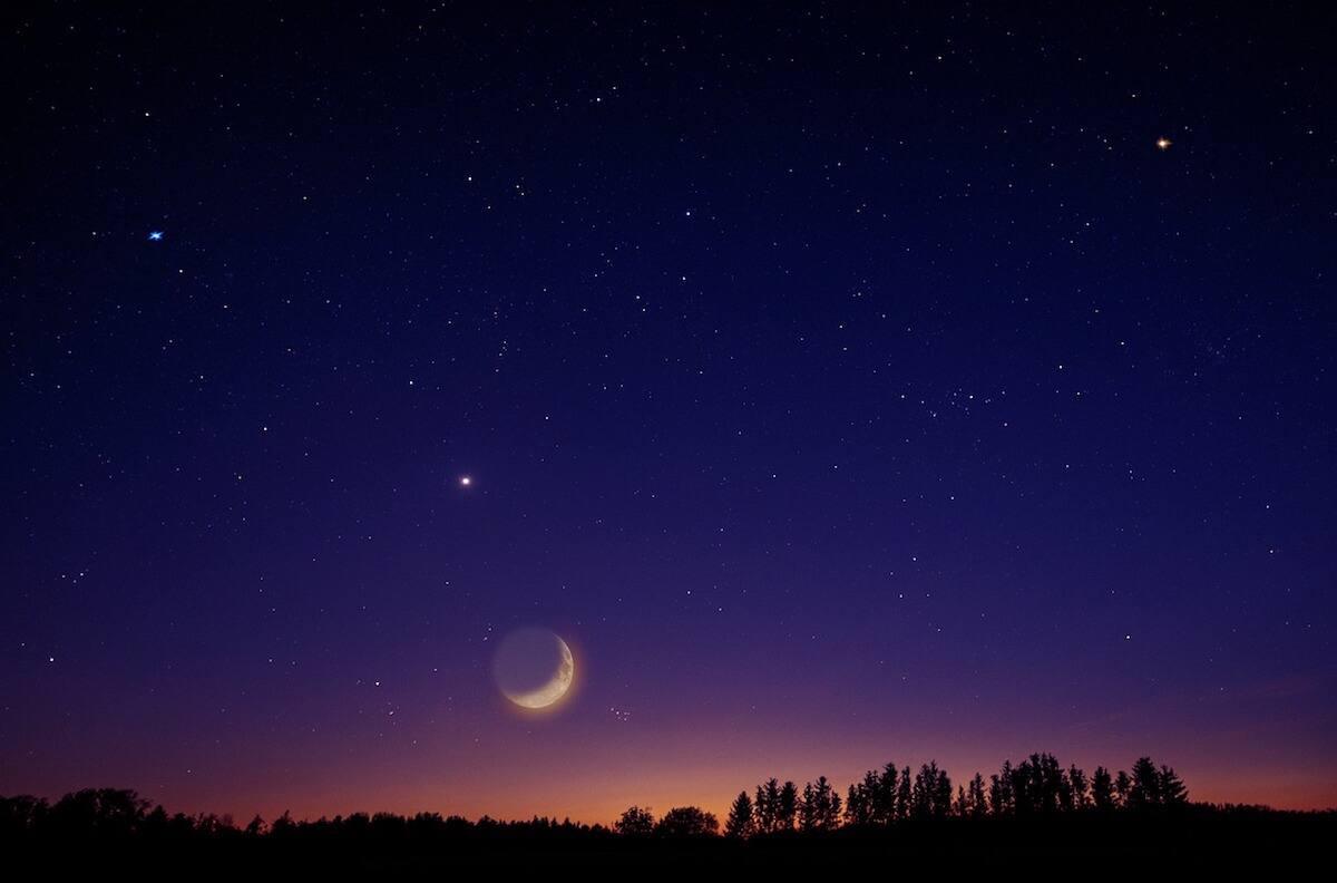 Comenzó la conjunción Luna, Marte y Venus: ¿cómo y cuándo ver la alineación de planetas en el cielo?