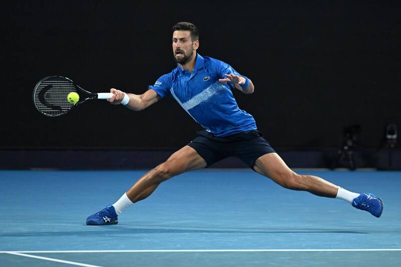 El serbio en el Australian Open. Foto: EFE.