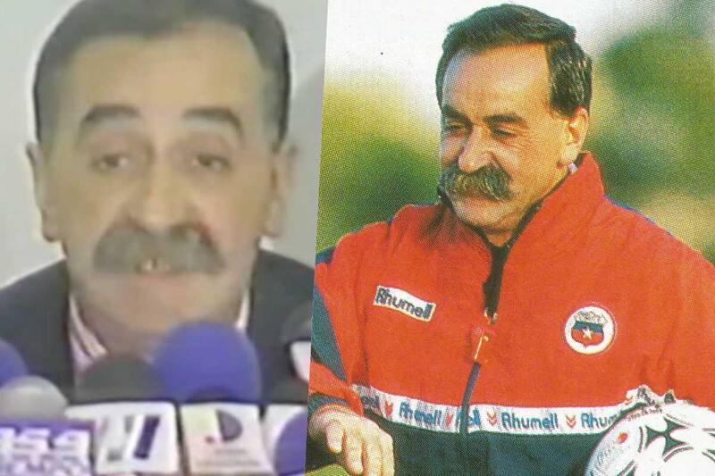 Y el día que fue despedido de la Selección Chilena en 1996. Foto: Archivo / La Roja