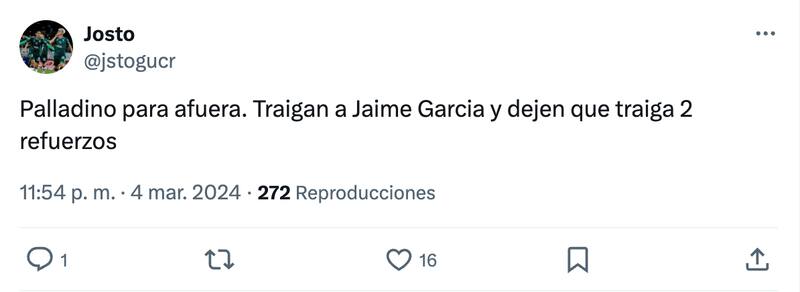 Hinchas de Wanderers piden a Jaime García.