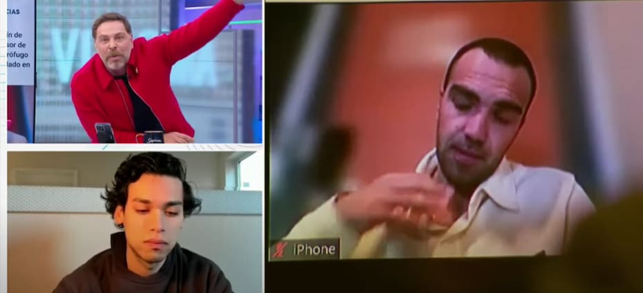 El periodista se enojó tras ser mencionado por el imputado que no se encontraría en Chile.