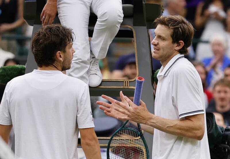 El británico generó la molestia de Jarry y de los chilenos. Foto: EFE