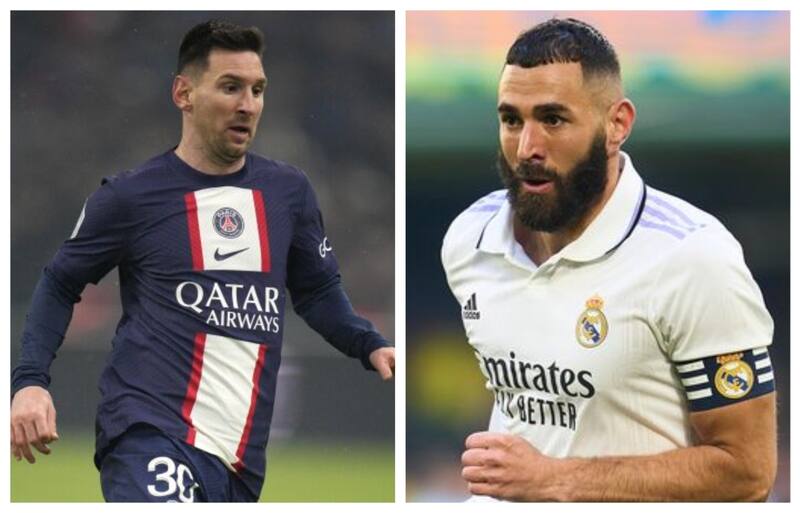 Lionel Messi y Karim Benzema.