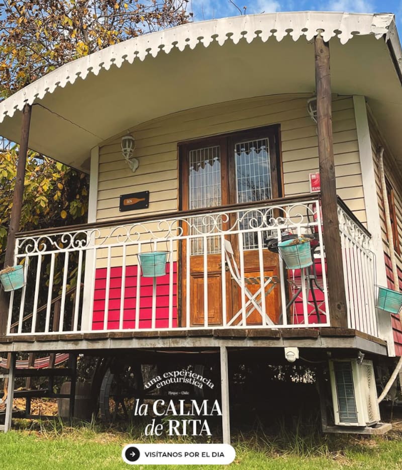 "La calma de Rita" cuenta con cabañas.