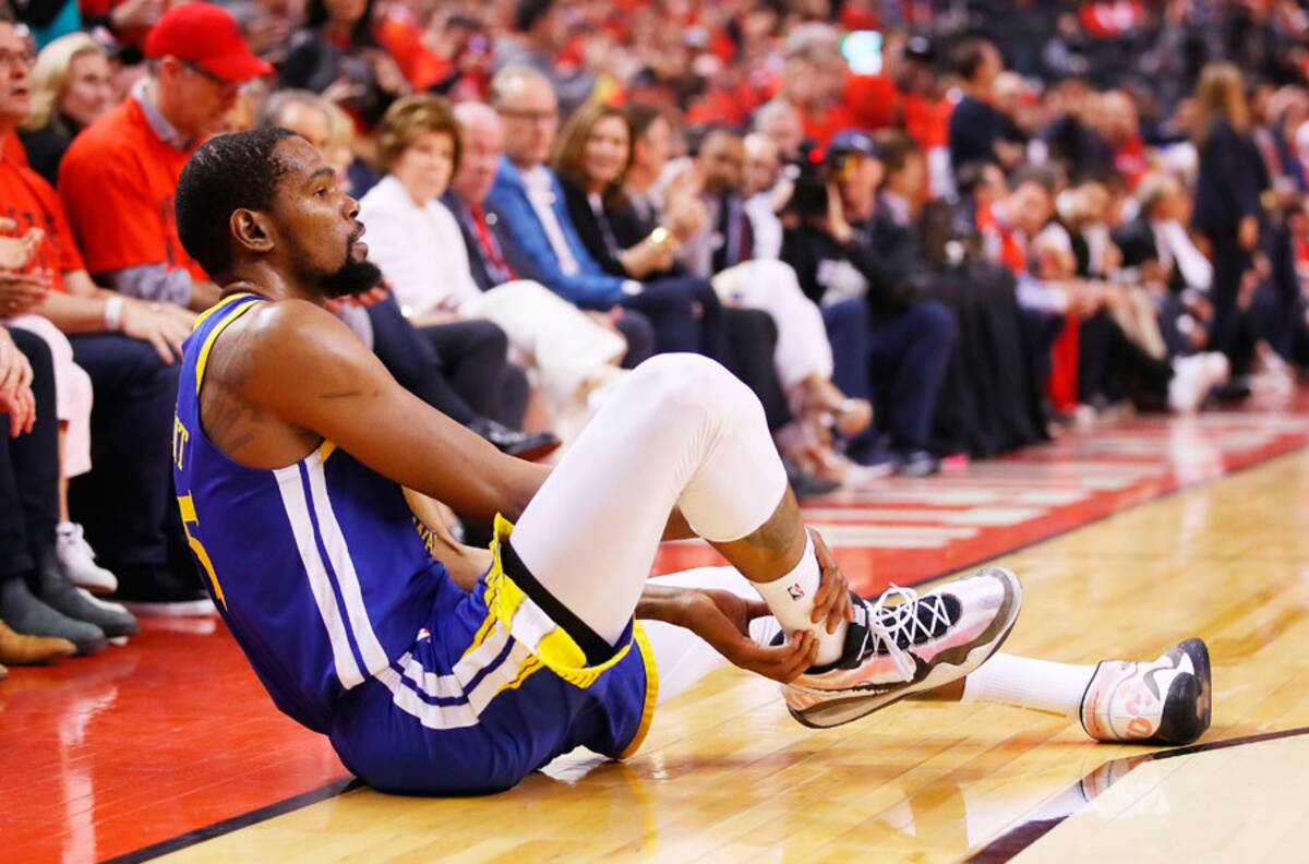 El momento en que Kevin Durante sufre grave lesión que lo hará perderse las NBA Finals