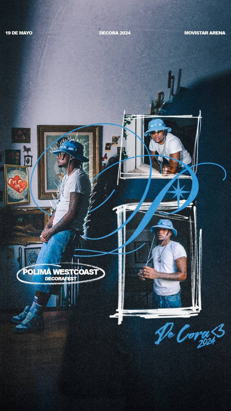 Polimá Westcoast se presentará el 19 de mayo en el De Cora<3 Fest 2024