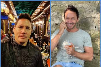 “Buena conversa, buena comida”: El especial encuentro de Pancho Saavedra y su esposo con Benjamín Vicuña