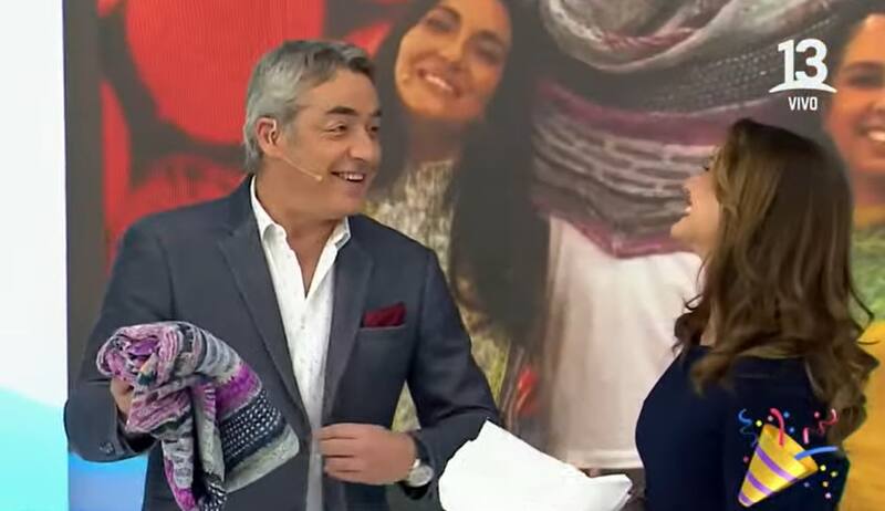 José Luis Repenning fue regaloneado en su cumpleaños. Créditos: Pantallazo Canal 13