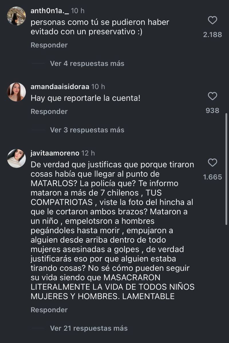 La modelo se llenó de críticas.