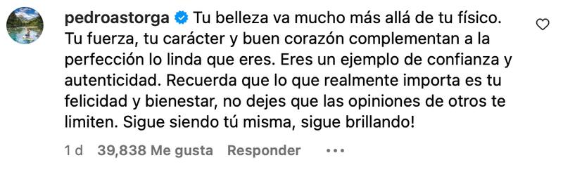 Pedro Astorga defendió con todo a Michelle Carvalho.