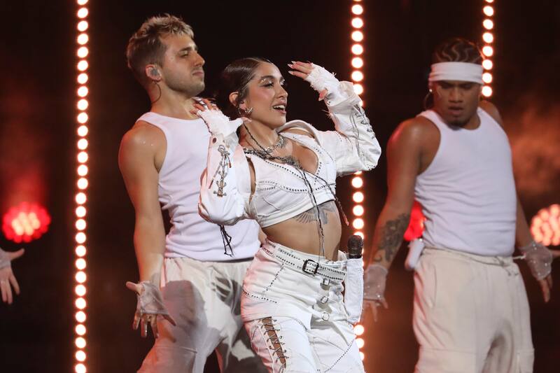 María Becerra deslumbró en la Quinta Vergara. Foto: ATON.