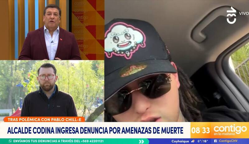 Julio César Rodríguez apoyó la reflexión de Pablo Chill-E. Créditos: Pantallazo CHV