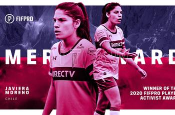 Capitana de la UC fue galardonada con el premio al Mérito de la FIFPro
