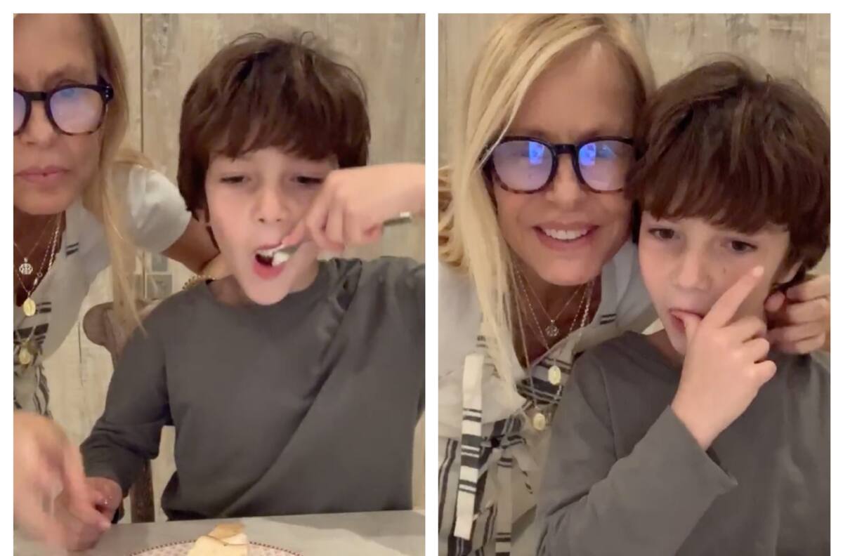 "¡Te lo zampaste!": Hijo de Diana Bolocco se devoró pie de limón que preparó Cecilia Bolocco