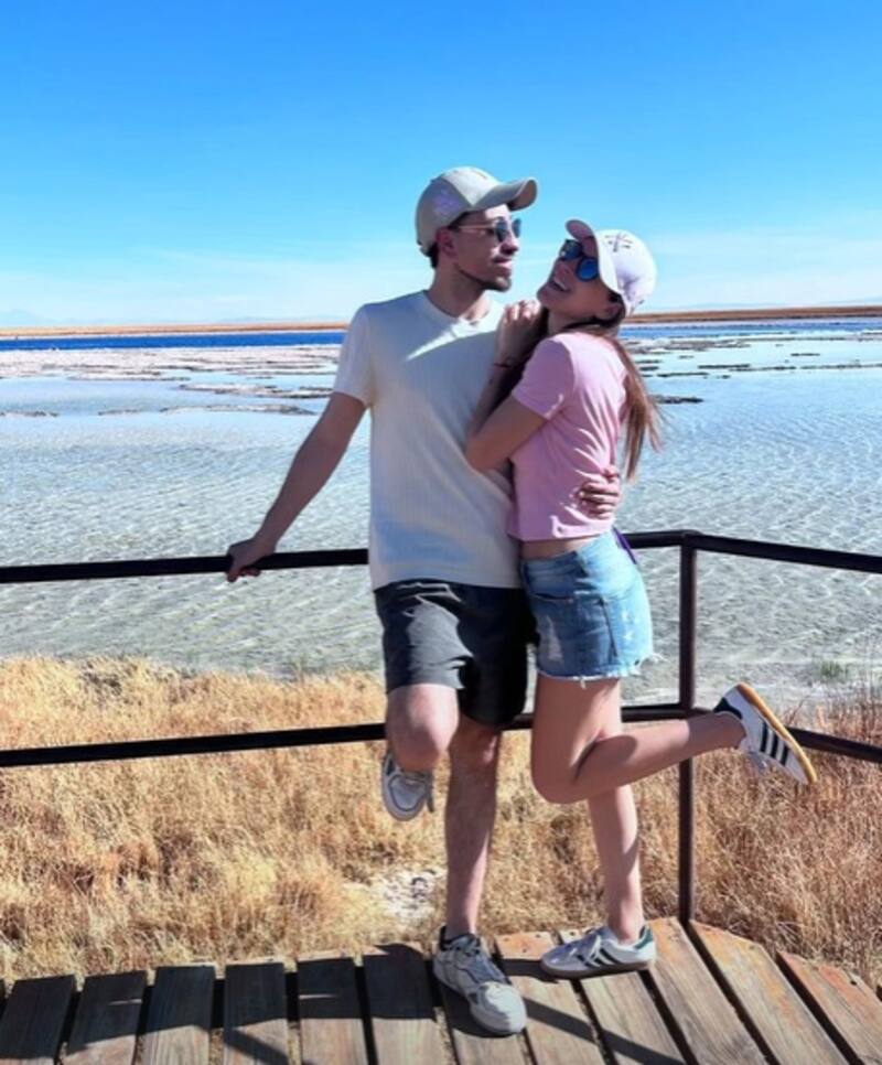 Carla Jara disfrutó de San Pedro de Atacama junto a Diego Urrutia. Créditos: Instagram