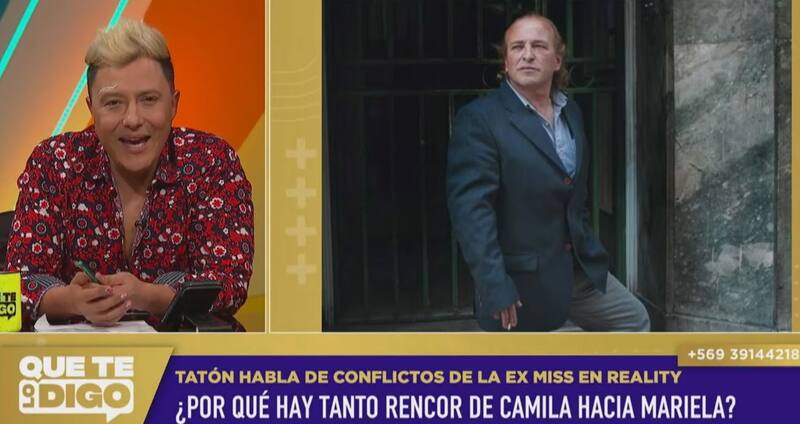 Tatón Púrpura habló sobre Camila Recabarren. Créditos: Pantallazo Zona Latina