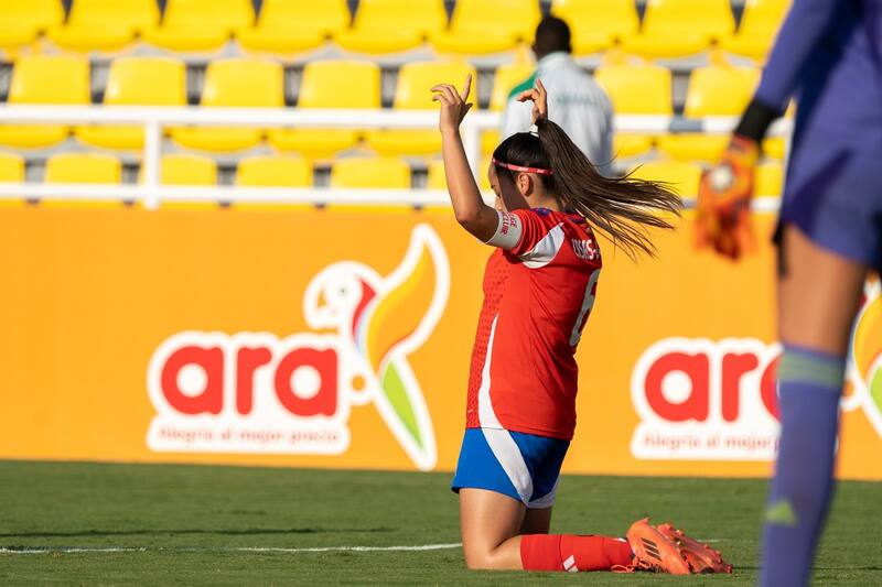 en el Sudamericano Femenino. Foto: ANFP