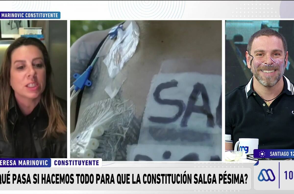 "Entonces no se habría presentado a constituyente": El intenso cruce entre José Antonio Neme y Teresa Marinovic al hablar de la futura Constitución