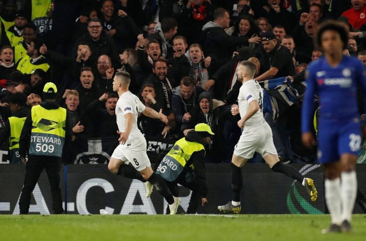 Luka Jovic puso el 1-1 ante Chelsea con una frialdad letal en la semifinal de la Europa League
