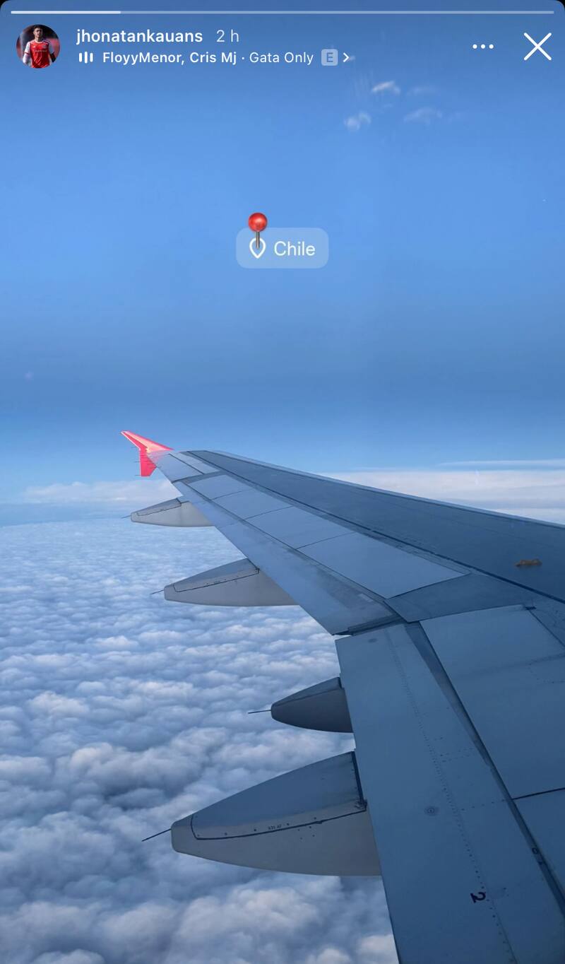 Jhonatan Kauan ya viaja a Chile.