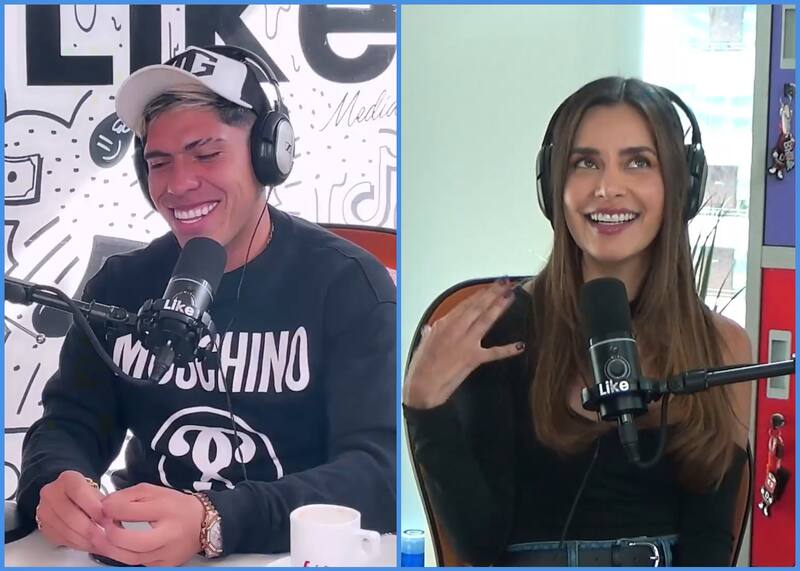 Carlos Palacios y Camilísima tuvieron un coqueto momento