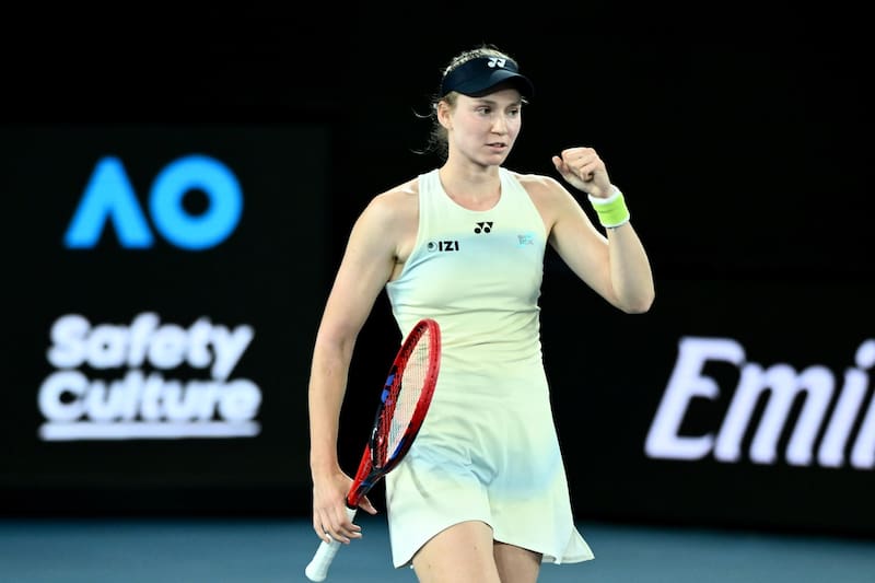 La kazaja es finalista del Australian Open tras vencer a Jessica Pegula. Foto: Agencia EFE.