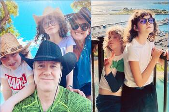 Javiera Contador y Diego Rougier hablan del debut de sus hijos, Mila y Theo, en la película "Desconectados": "Quieren estar en todas"