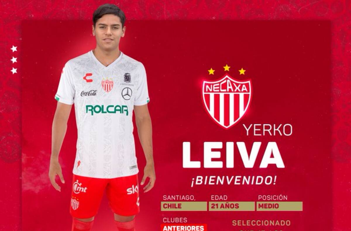 Yerko Leiva fue presentado como refuerzo del Necaxa de México