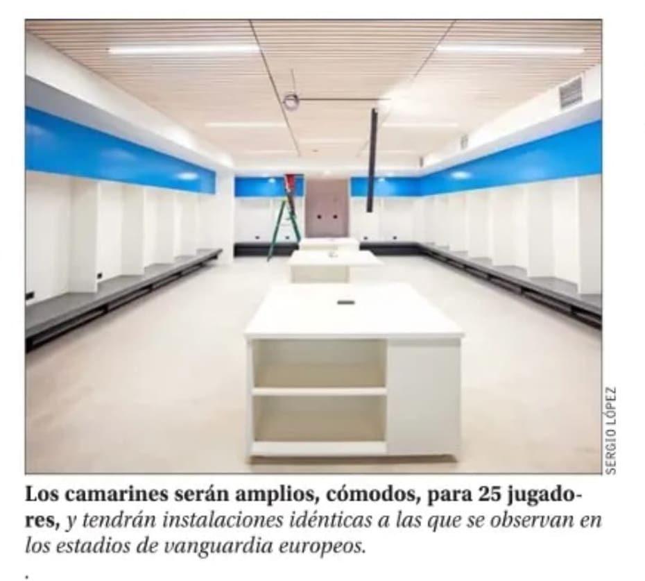 Camarín de la UC.